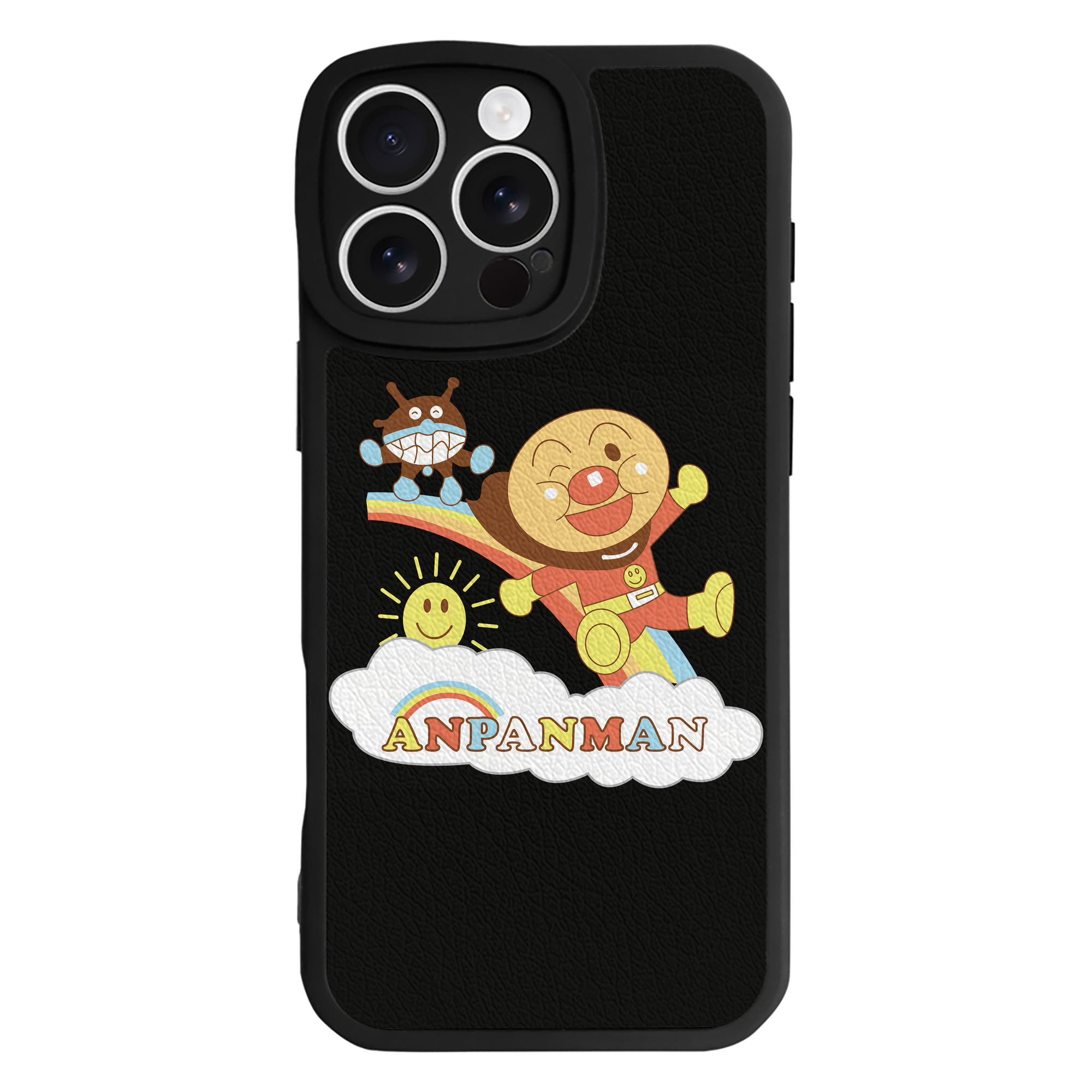 （画像用） アンパンマン Anpanman 【iPhone 16シリーズ対応】シリコンスマホケース（レザー調） 材質：シリコン